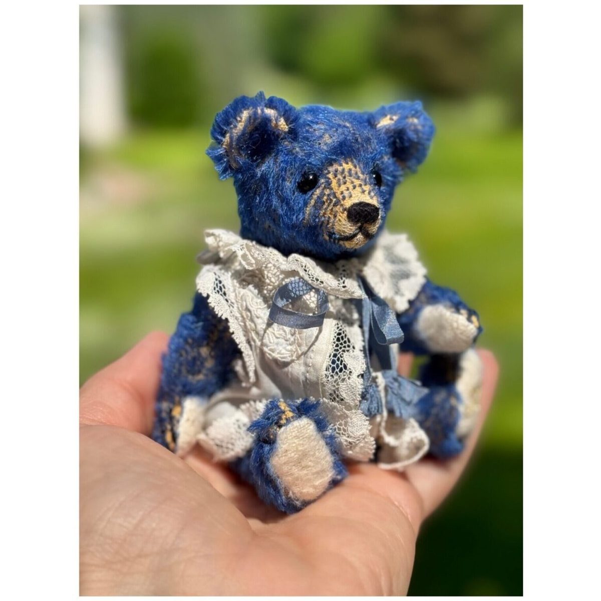 Handmade teddy bear “Babe.Author Anna Evgeneva.Classic teddy bear.10” by Anna Evgeneva, 10 cm