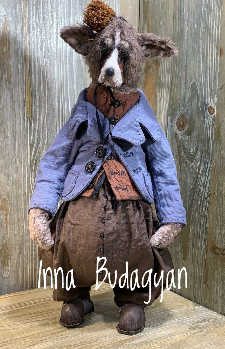 Handmade teddy bear “Sobaka plyushevaya” by Inna Budagyan, 33 cm