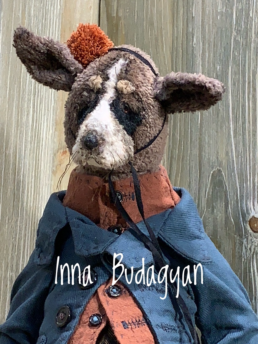 Handmade teddy bear “Sobaka plyushevaya” by Inna Budagyan, 33 cm